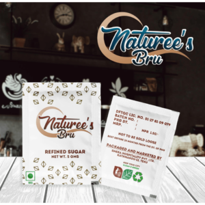Naturee’s Bru Refined Sugar Sachets 1KG